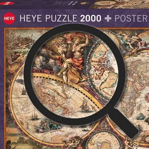 Dėlionė Pasaulio antikinis žemėlapis 2000 detalių