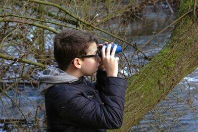 Žiūronai Topas 10X25. Mėlyni