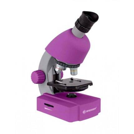 Mikroskopas Junior 40x-640x violetinis