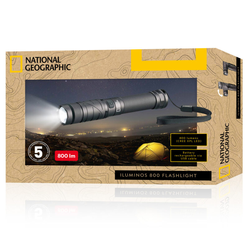 Žibintuvėlis NATIONAL GEOGRAPHIC ILUMINOS 800 LED