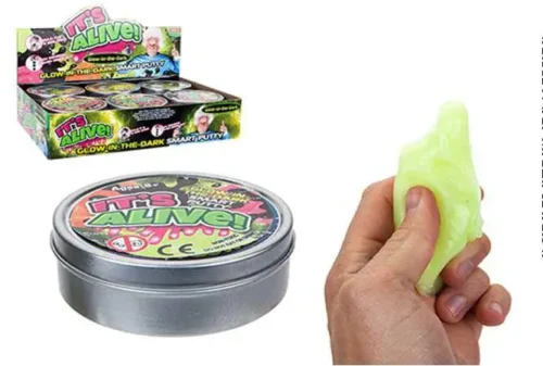 Išmanusis plastelinas Šviečiantis tamsoje (Slime)