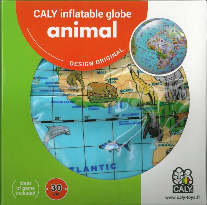 Kamuolys-žaidimas 42cm "Gyvūnai" su lipdukais - Image 2