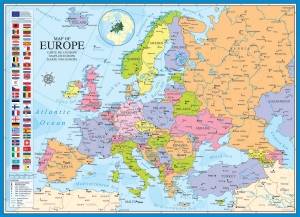 Dėlionė Europos žemėlapis 1000 detalių