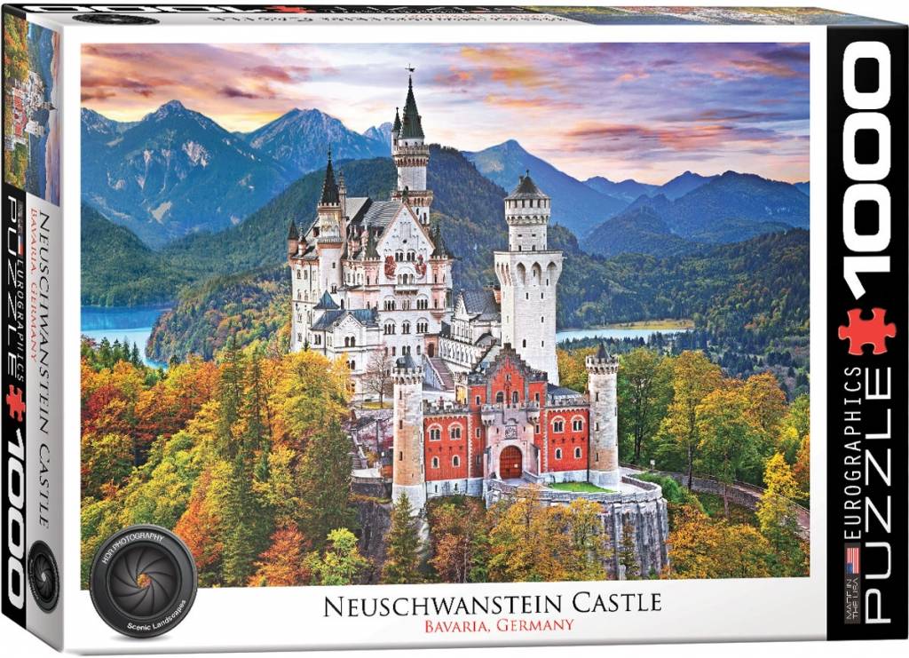 Dėlionė Neuschwanstein pilis (Noišvanšteinas) rudenį 1000 - Image 4