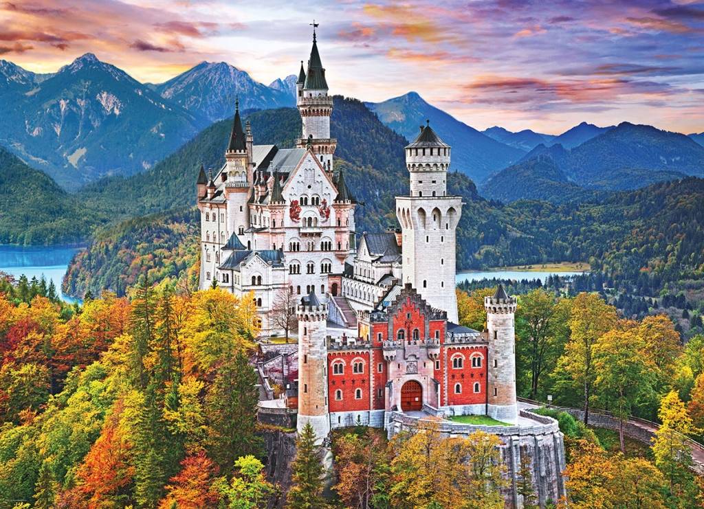 Dėlionė Neuschwanstein pilis (Noišvanšteinas) rudenį 1000 - Image 3