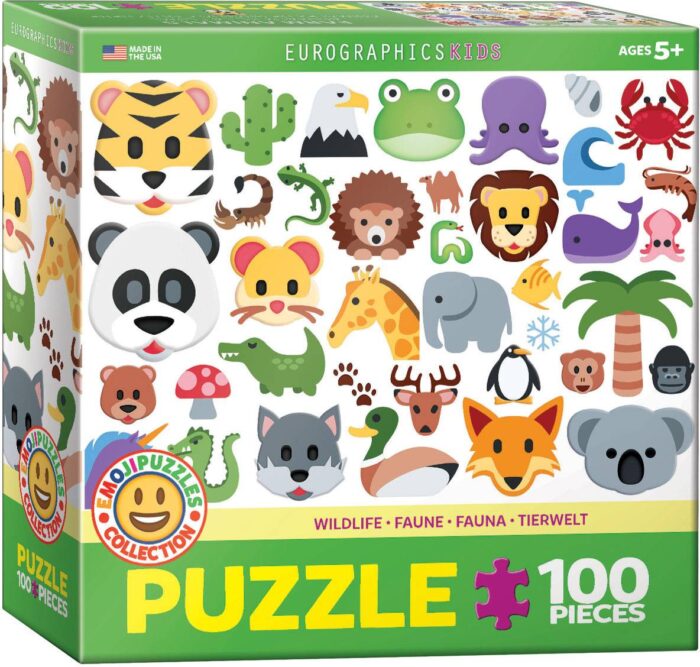 Dėlionė Laukiniai gyvūnai Emoji-puzzle 100d. - Image 4