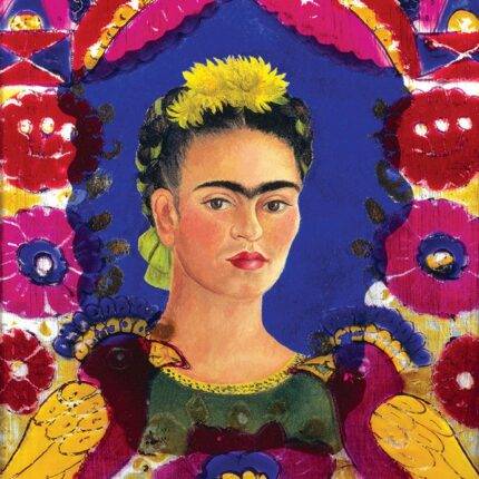 Dėlionė Portretas su paukščiais Frida Kahlo 100 detalių