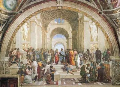 Dėlionė Atėnų mokykla. Raffaello Sanzio, Raphael 1000 detalių