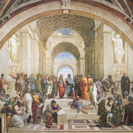 Dėlionė Atėnų mokykla. Raffaello Sanzio, Raphael 1000 detalių