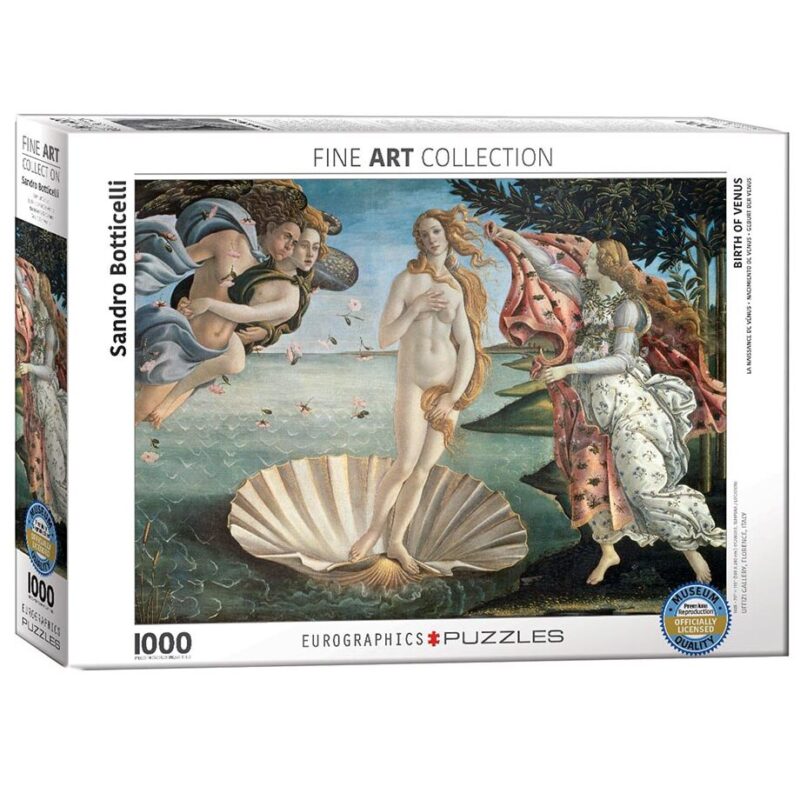 628136650014 Dėlionė Veneros gimimas Sandro Botticelli 1000