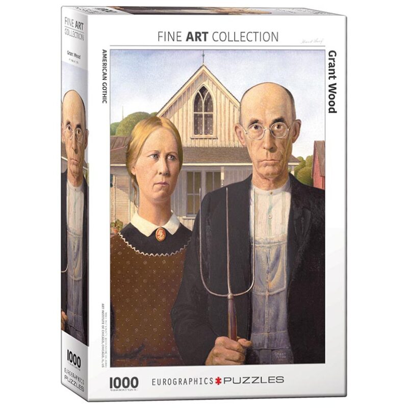 Dėlionė Amerikietiška gotika Grant Wood 1000 detalių