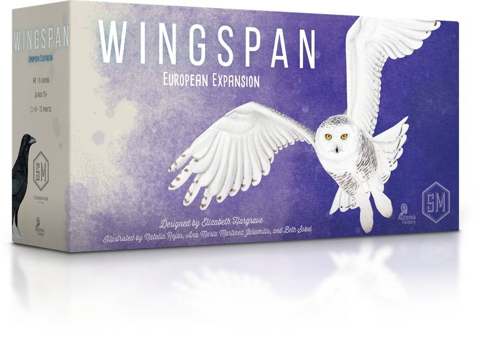 Stalo žaidimo Wingspan papildymas. 1-5 žaidėjai