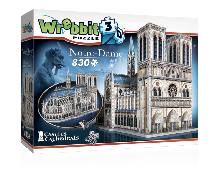3D Dėlionė Notre-Dame de Paris katedra 830 detalių - Image 7