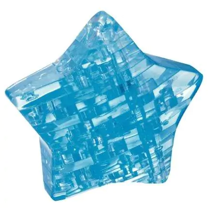 3D kristalinis galvosūkis-dėlionė Žvaigždė 38 detalės (Crystal Puzzle Star)