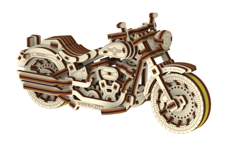 Medinė dėlionė 3D Motociklas Cafe Racer 168 detalės - Image 6