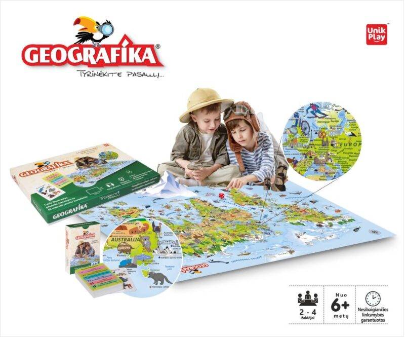 Mokomasis stalo žaidimas Geografika - Tyrinėk Pasaulį lietuvių kalba 4+ - Image 5