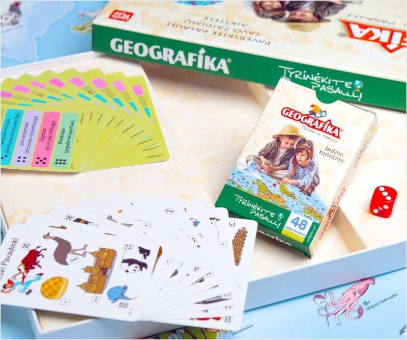 Mokomasis stalo žaidimas Geografika - Tyrinėk Pasaulį lietuvių kalba 4+ - Image 3