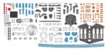 Konstruktorius Hidraulinė roboto ranka 229 detalės