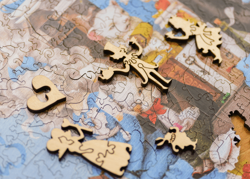 Medinė dėlionė "Pašėlęs arbatos vakarėlis" 350 detalių - Image 6