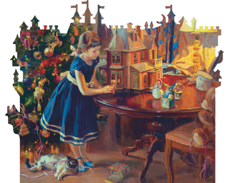 Medinė dėlionė "Lėlių namai" - Image 5