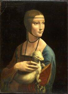Dėlionė Dama su šermuonėliu. Leonardo da Vinci 1489-1490. 2000 DETALIŲ