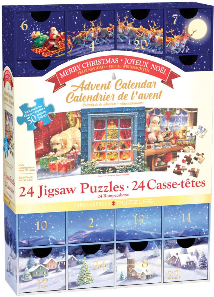 Advento kalendorius- dėlionė 'Tradicinės Kalėdos'