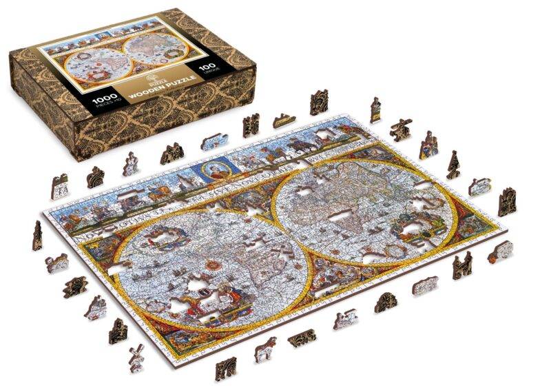 Medinė dėlionė „Nova Terrarum žemėlapis“, 505 detalių - Image 2