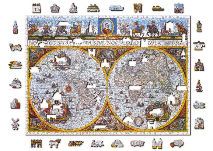 Medinė dėlionė „Nova Terrarum žemėlapis“, 1010 detalių - Image 9