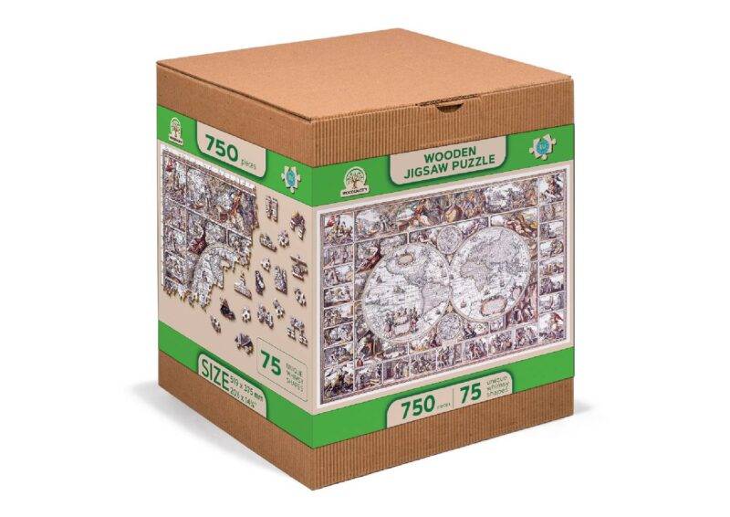 Medinė dėlionė Tyrinėjimų žemėlapis 750 detalių - Image 7