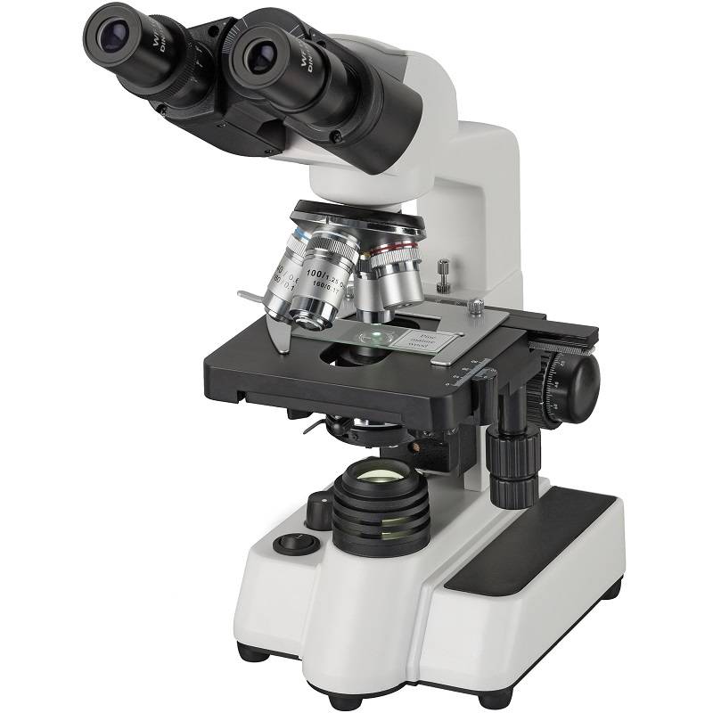Mikroskopas-Researcher-Bino-40x-1000x-su-priedais