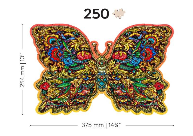 Medinė dėlionė „Karališki sparnai“, 250 detalių - Image 7