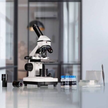 BRESSER mikroskopas Biolux NV 20x-1280x su HD kamera ir USB