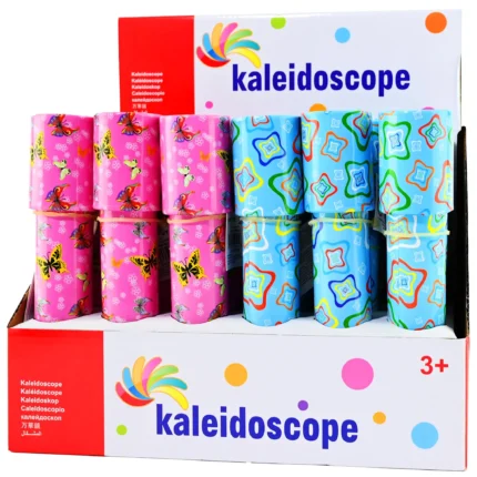 Kaleidoskopas 20 cm. Rožinis arba mėlynas