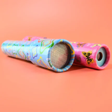 Kaleidoskopas 20 cm. Rožinis arba mėlynas