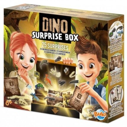 Rinkinys tyrinėjimui Dinozaurų staigmenų dėžutė