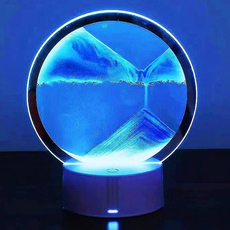 Smėlio lempa su led apšvietimu 20 cm - Image 2