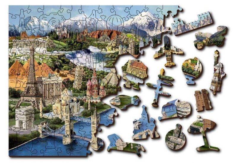 Medinė dėlionė Pasauliniai architektūros šedevrai XL 600 - Image 6