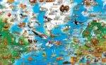 Žemėlapis Pasaulio gyvūnai 97 x 137 cm