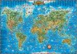 Pasaulio žemėlapis vaikams 97 x 137 cm