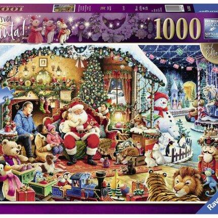 Dėlionė Aplankykime Kalėdų Senelį 1000 detalių