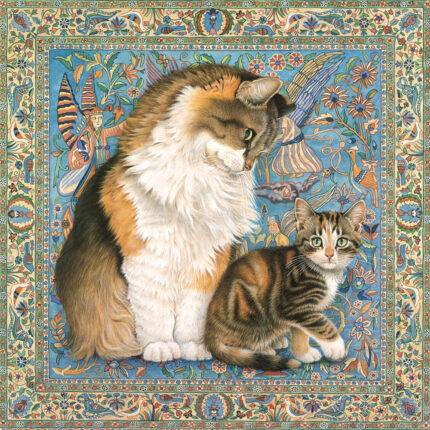 Dėlionė Dvi katės ant Persiško kilimo. Agneatha ir Avril 1000 detalių
