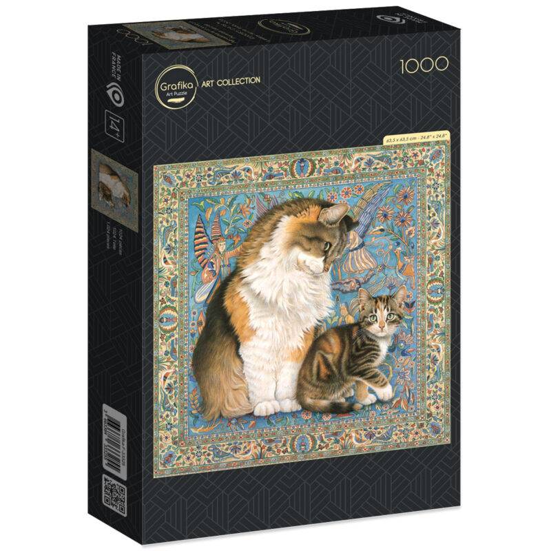 Dėlionė Dvi katės ant Persiško kilimo. Agneatha ir Avril 1000 detalių