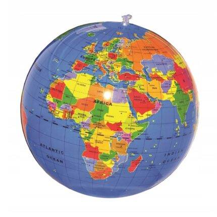 Kamuolys-gaublys Pasaulio šalys. Pripučiamas, 30cm
