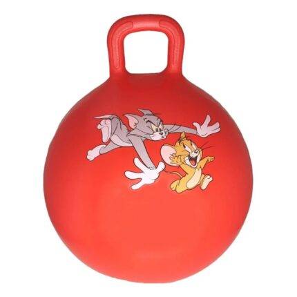 Šokliukas-kamuolys Tomas ir Džeris raudonas (Tom and Jerry) 45 cm