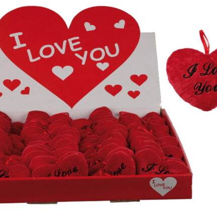 Pliušinė širdelė I Love You 10cm