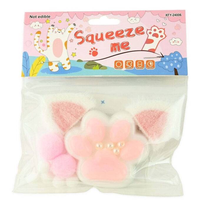 Katės letenelė squishy antsitresinis žaislas 13cm