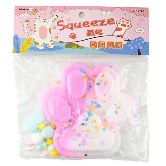 Katės letenelė squishy antsitresinis žaislas 13cm