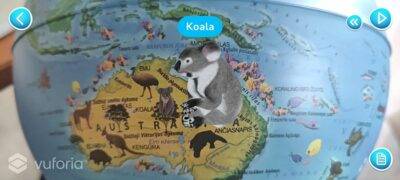 Gaublys gyvūnų-gamtinis AR interaktyvus 25cm