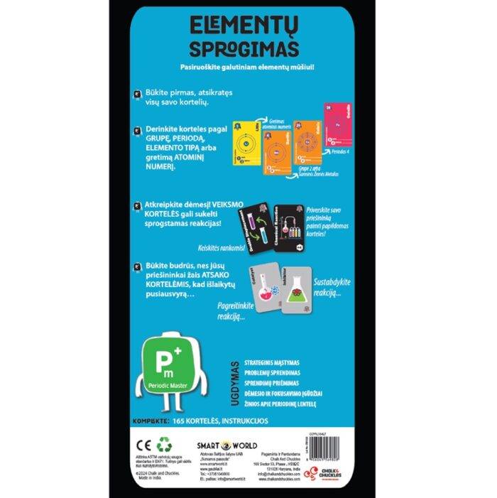 Stalo žaidimas Chemija STEM lietuvių kalba 2-4 žaidėjai