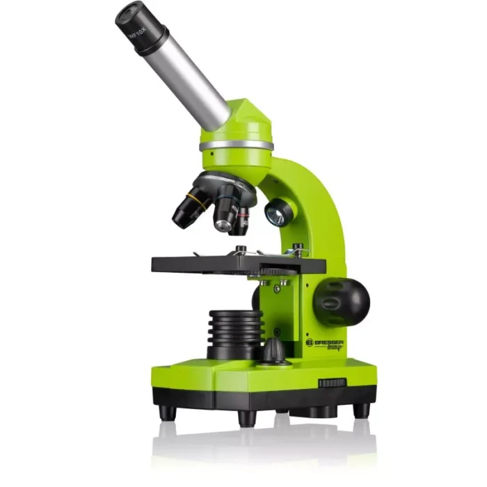 Mikroskopas JUNIOR Biolux SEL Student 40x-1600x Žalias
